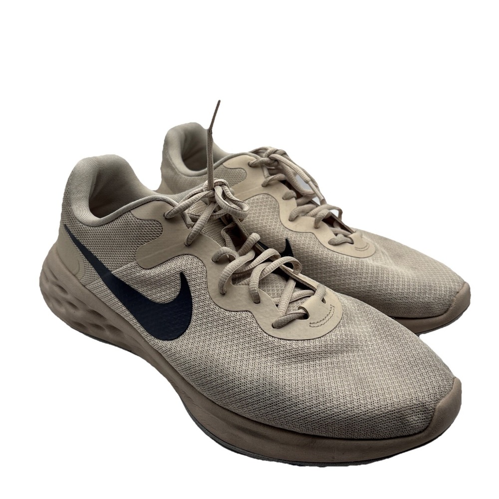 Nike Mens Revolution 6 NN DC3728-101 Beige Running Shoes Sneakers Size 14